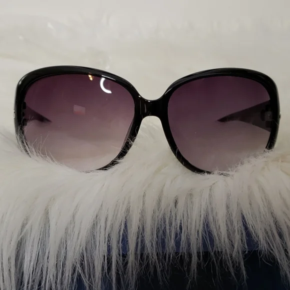 NWT Black Glitter UV Protection Sunglasses - Picture 9 of 14